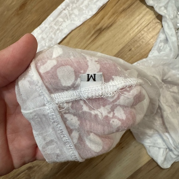 Affliction White Sheer Long Sleeve Top - Picture 3 of 3